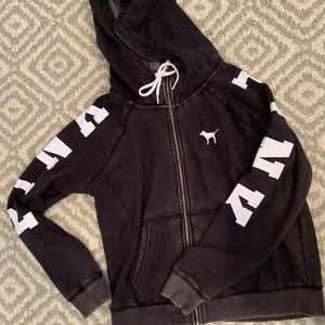 Black Zip-Up Hoodie